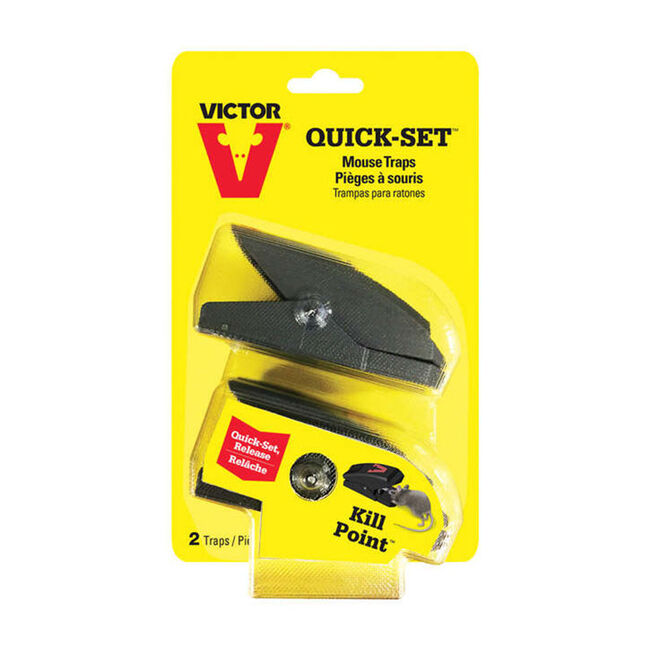 Victor Pest Quick-Set Small Snap Trap for Mice - 2-Pack image number null